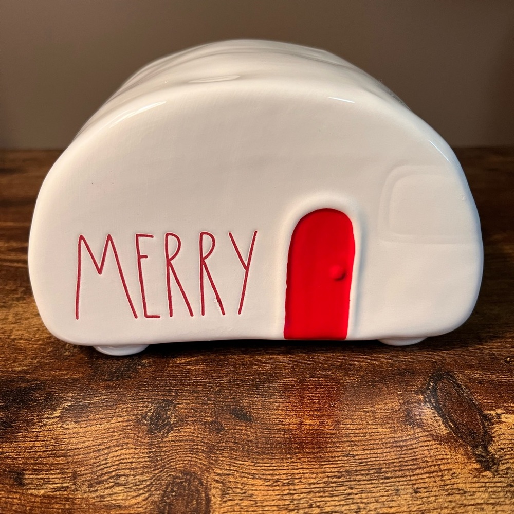 Rae Dunn - Ceramic Camper - Merry